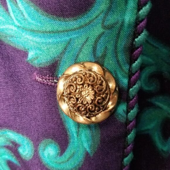 VTG Jessica Howard 60s 70s Paisley Tapestry Blazer - Picture 4 of 4